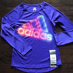 NWT adidas Girl’s Long Sleeve Athletic Tee